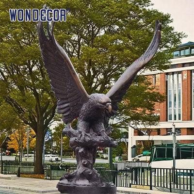 Bronze Bald Eagle Sitting on Tree