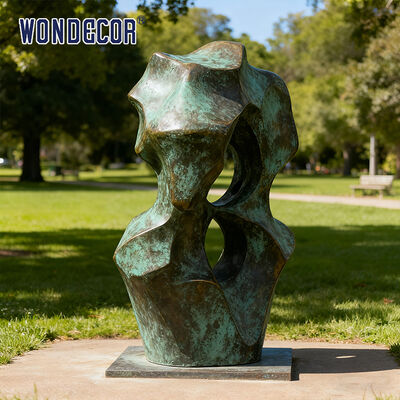 Large-Scale Abstract Rockery Bronze Sculpture for Garden Decoration