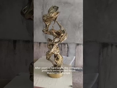 Grande arte de metal abstrata de praça ao ar livre o lago Taihu rocky escultura de aço inoxidável